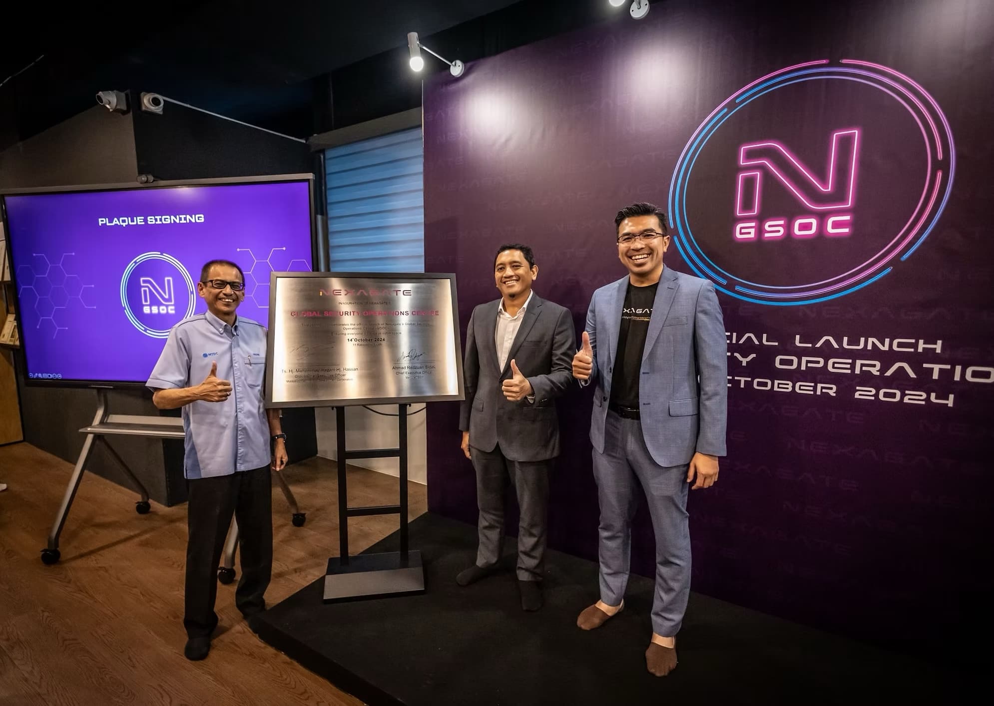 Another milestone achieved - Nexagate officially launched its Global Security Operation Centre (GSOC) (Oct 2024)